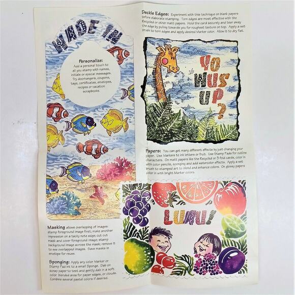 Stampendous Jungle Alphabet Foam Mounted 36 Rubber Stamps *Unused* instructions - Picture 5 of 5